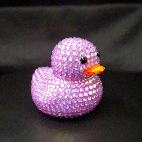 Lavender Rubber Duck, Bling Duck, Jeep Ducks, Spring Gift, Easter Gift - Picture 4 of 10